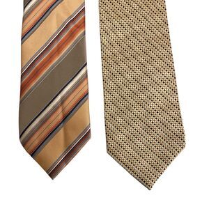 Neck Tie Lot of 2 Van Heusen and Express Career Multicolor
